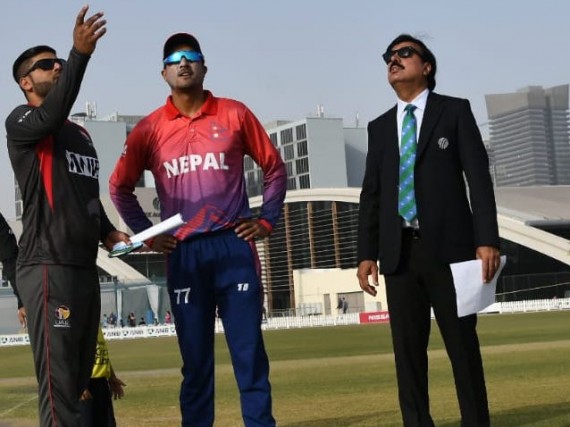 नेपाल र युएईबीचको खेल तस्विरमा हेर्नुहोस् !