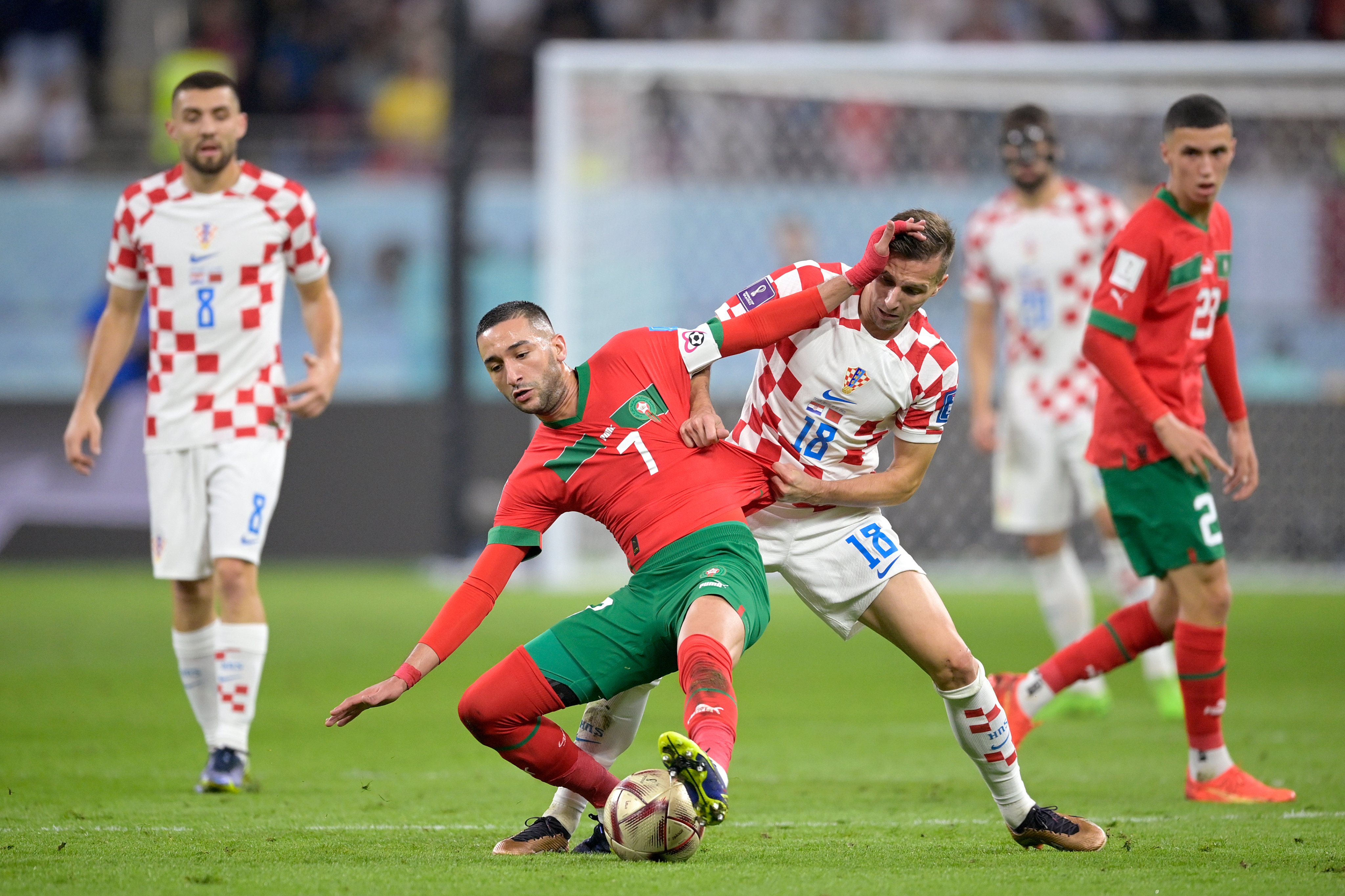 मोरक्कोविरुद्ध क्रोएसियालाई २-१ को अग्रता  